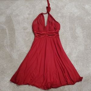 Red formal dress
